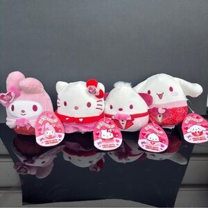 2026 Squishmallows Sanrio Hello Kitty My Melody Cinnamoroll Pochacco 8” Set